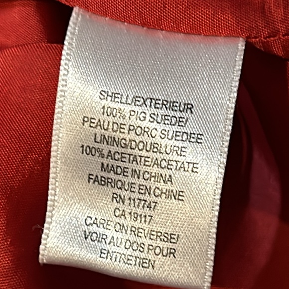 David Brooks 100% pig suede blazer jacket gold tone snap buttons tailored fit - Picture 4 of 7